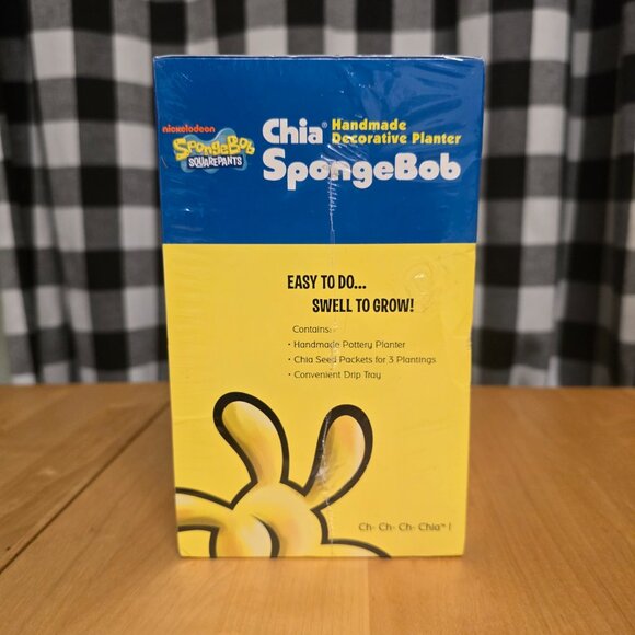 Spongebob Chia Pet Planter - Sealed - Pre-Owned - Picture 2 of 5